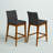 Upholstered Counter Stool with Solid Wood Frame-911119225-823577233