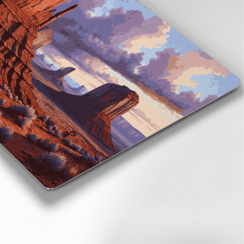 Art mural en métal brun USA State Utah, 12" H x 18" W