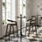 Auray Bar Height 23.8" Pedestal Dining Table-478205923-535402708