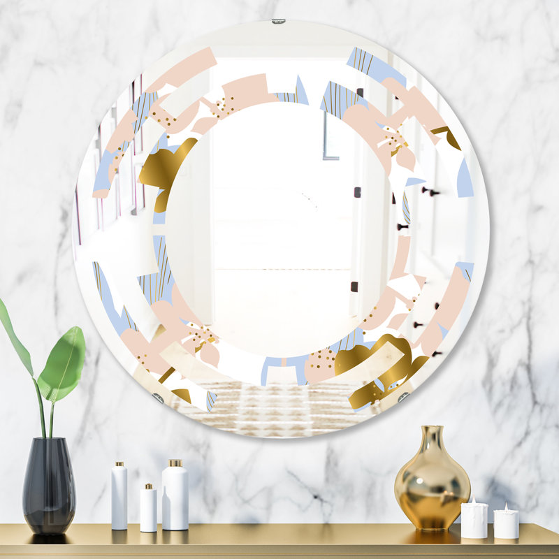 Miroir mural Space Coastal, 23,6 po x 23,6 po, Feuillage XV