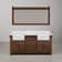 Paisley 72 In. Double Sink Carrara White Marble Countertop Vanity In Rustic Sienna With Mirror