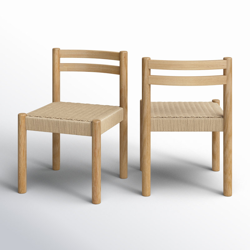 Finn Solid Wood Dining Chair, Natural