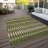 Washable Abstract Indoor / Outdoor Rug-109575669