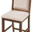 Ensemble de table de salle à manger à hauteur de comptoir en bois 3 pièces avec 2 chaises rembourrées-2105350574-2105350573