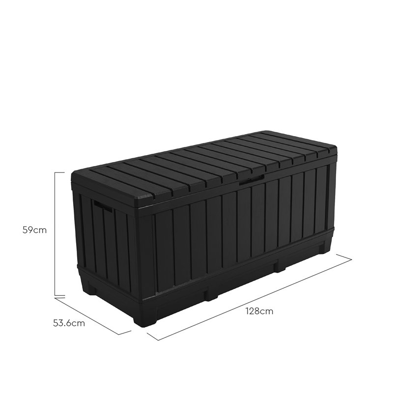 Keter Kentwood Outdoor Garden Storage Box 350L, Graphite