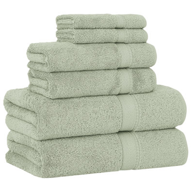Ensemble de serviettes en coton turc 6 pièces Sinemis