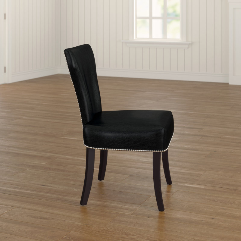 Evangeline 55.12cm H Upholstered Side Chair, Bark