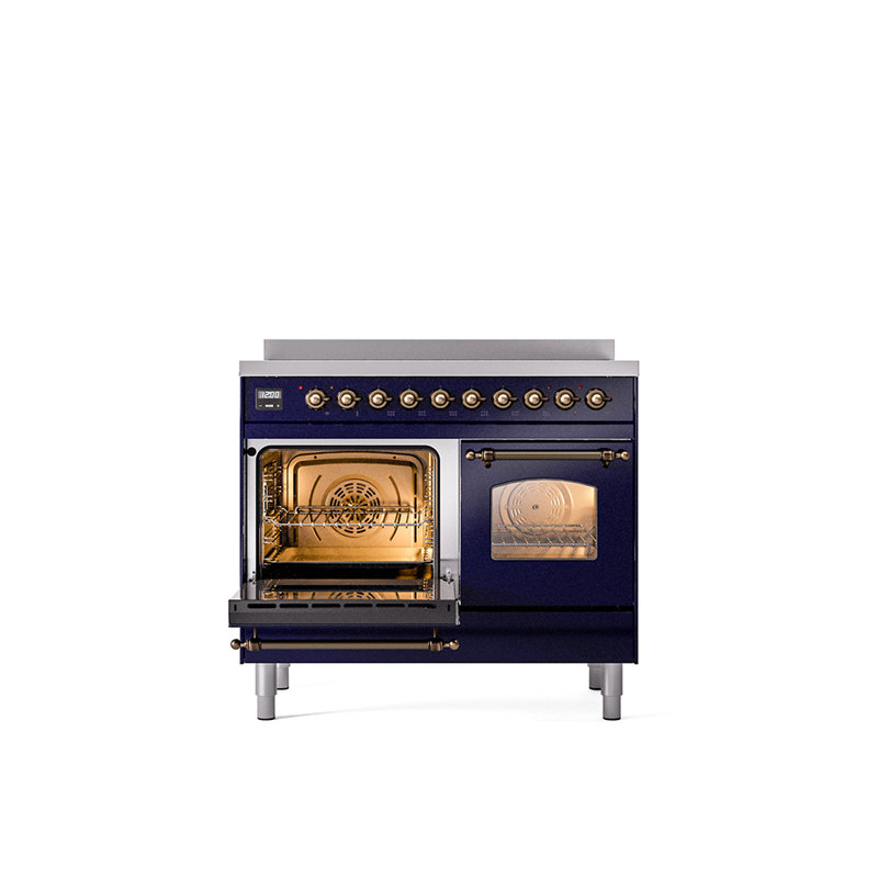 ILVE Nostalgie II 40 in Induction Range, Midnight Blue/Bronze