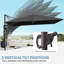 Parasol excentré en porte-à-faux 145 po x 104 po avec base Easy-Move | Mobilité d'une personne-240926121