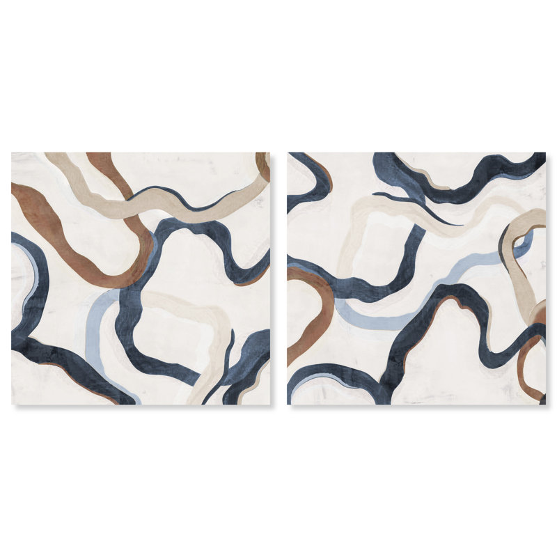 «Paths of Life», ensemble de 2 impressions sur toile, Toile tendue, H 12 po x l 24 po
