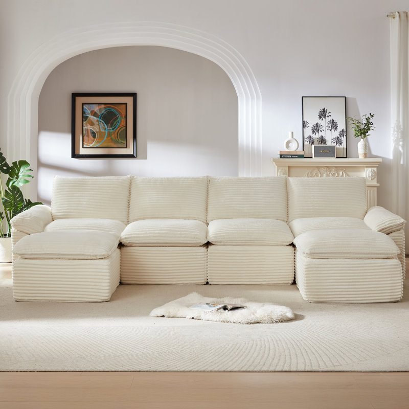 Modern Corduroy Cloud Sofa