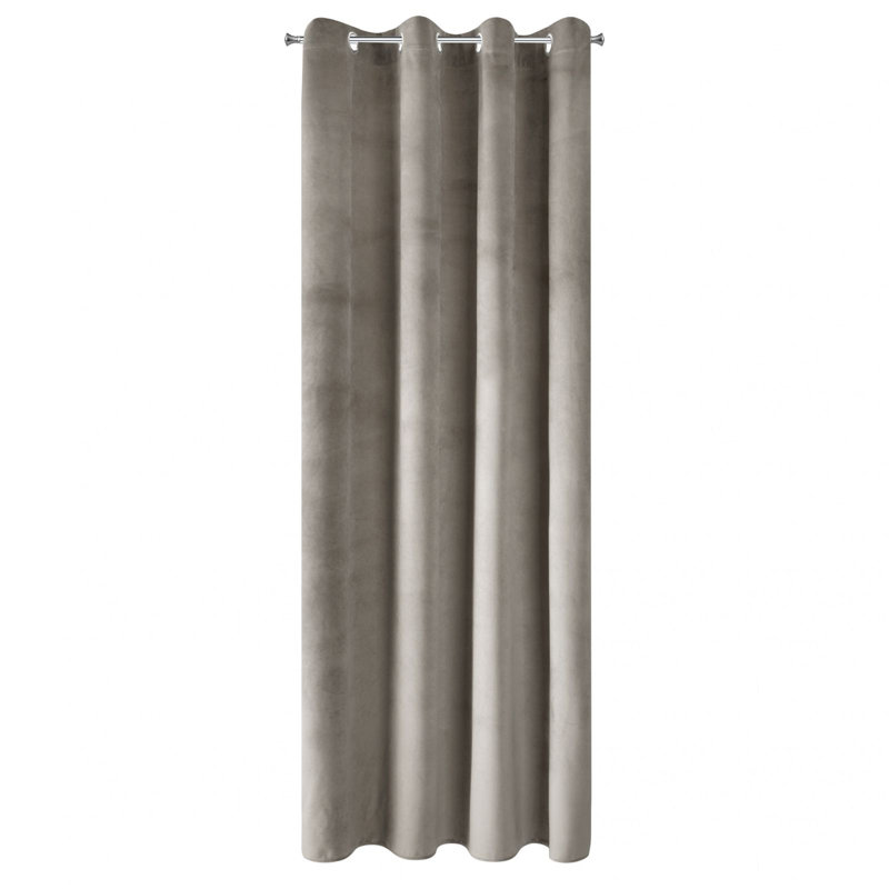 Tavarozzi Blackout Curtains Single Panel, Dark Beige