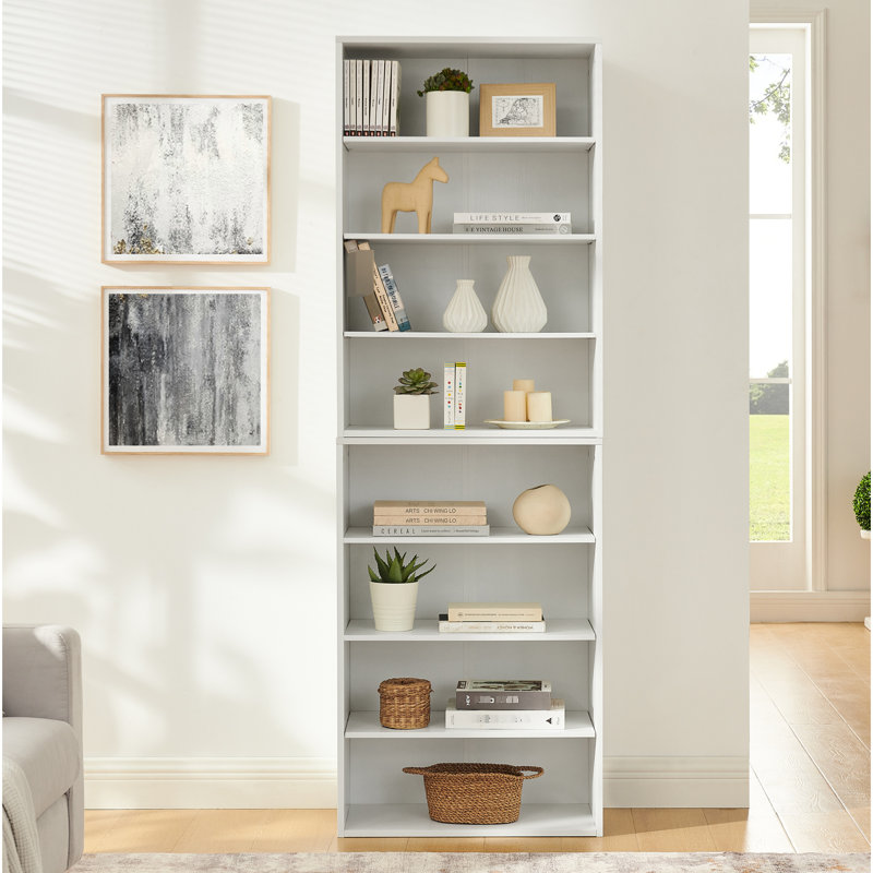Meuble de rangement pour CD réglable, 6 étagères, séparable en deux, idéal pour le salon, matériau, largeur 30 cm, étagère de présentation à 8 niveaux avec lecteur CD et système audio, multifonctionnel pour la cuisine, étagères, design.