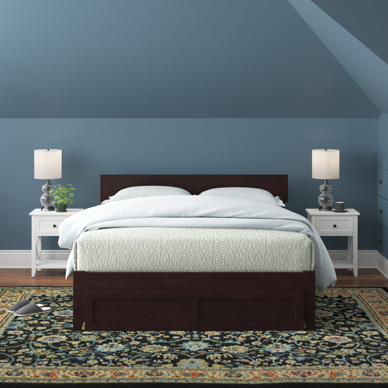 Farrah Platform Storage Bed, Queen, Dark Brown
