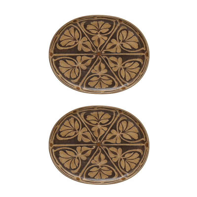 Stoneware Decorative Plate 2