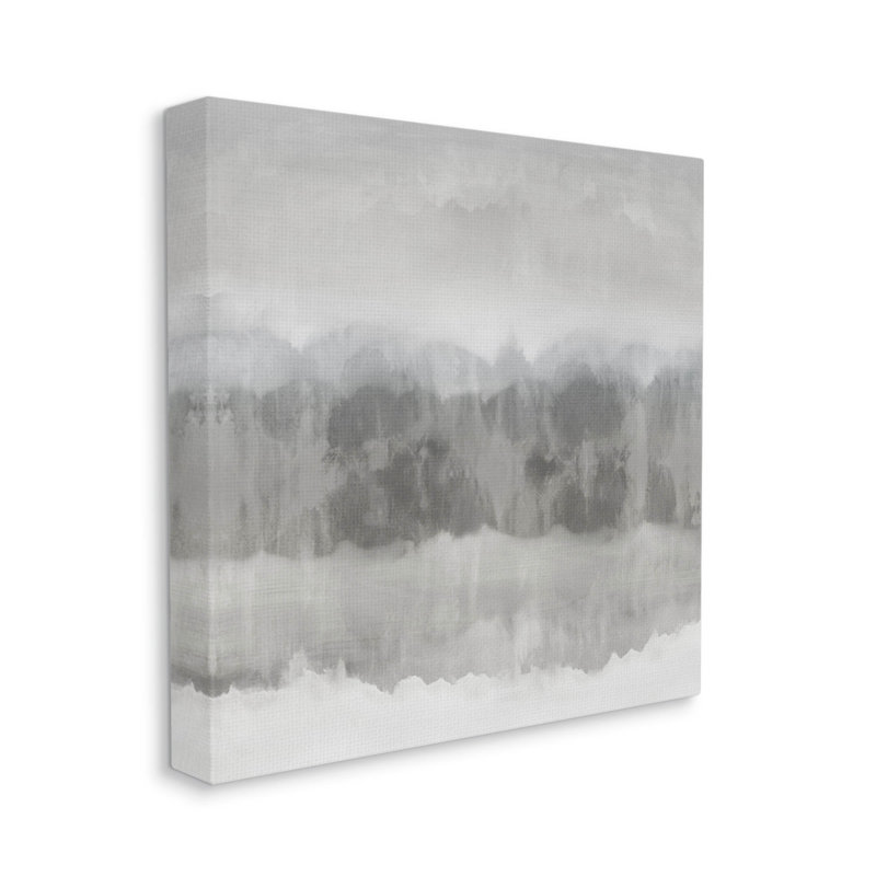 «Grey Abstract Nature brouillard» par Rachel Springer, H 17 po x l 17 po x P 1,5 po