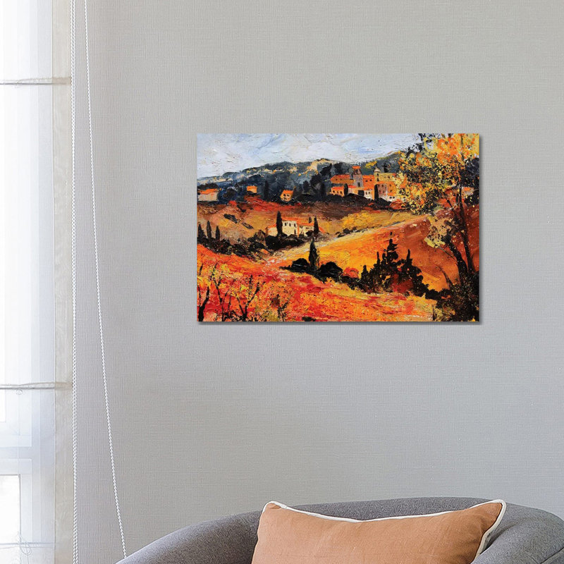 Provence In Autumn by Pol Ledent - Wrapped Canvas Gallery-Wrapped Canvas Giclée, 45.72cm H x 66.04cm W x 1.905cm D