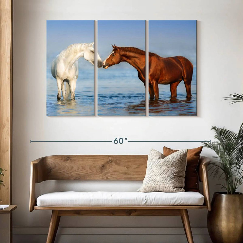 Beach Horses, 32" H x 50" W