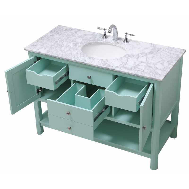 Ensemble de meuble-lavabo simple 48 po Newsoms, Menthe