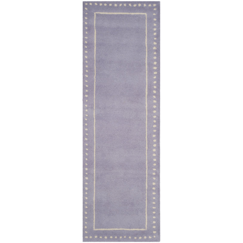 Tapis en laine touffeté à la main Cruz, Tapis de couloir 2 pi 3 po x 7 pi