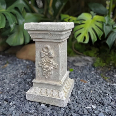 Garden Decorative Column, 12"Retro Elegant White Ancient Greek Style Roman Column, Suitable For Garden Decoration, Suitable For Weddings And Dining Tables, Multifunctional Indoor/Outdoor Use, Perfect