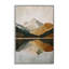 Giclée encadrée de montagnes abstraites en terre cuite, conception de Petal Prints Design-958702519-958702515