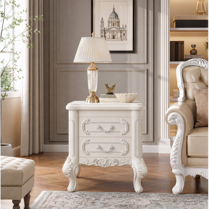 Jabori 20.08'' W Nightstand, White
