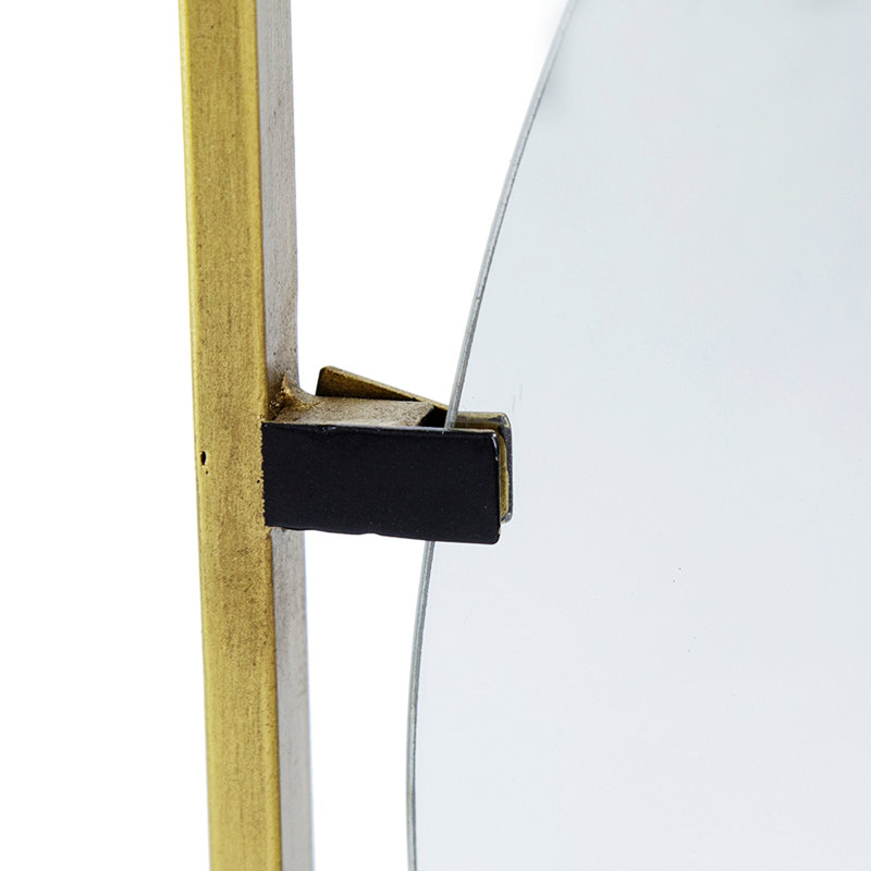 Miroir à cadre en métal, miroir de conception contemporaine pour la salle de bain, vestibule, 31,9 po x 31,9 po