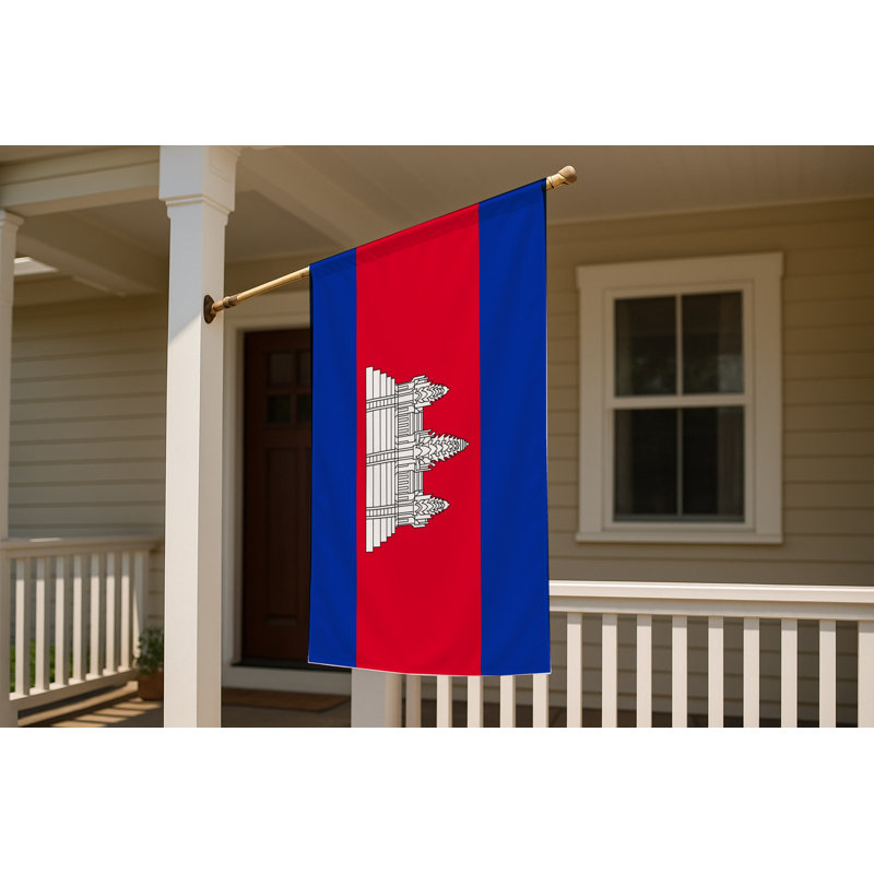 Drapeau du Cambodge - Drapeau extérieur, H 24 po x l 36 po