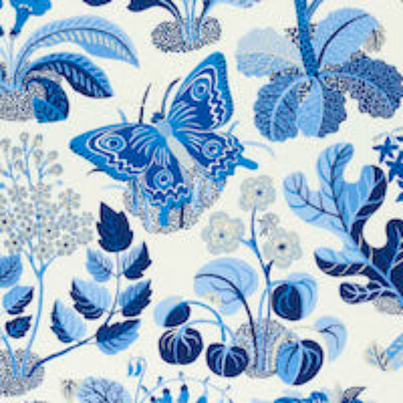 Exotic Butterfly Indoor/Outdoor Fabric, Marine