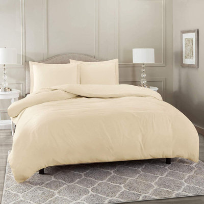 Ensemble de housse de couette réversible en microfibre de quatre articles