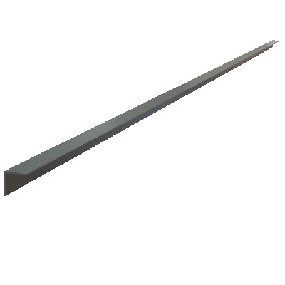 .875" Decorative Aluminum L-Channel, 72" L