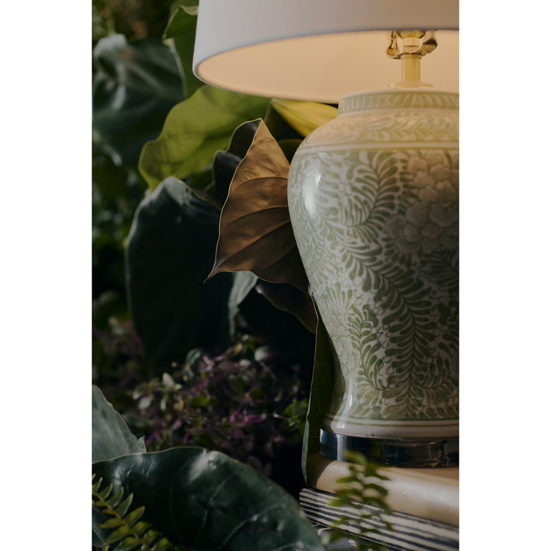 Faye Ceramic Table Lamp (Green)