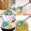 Ensemble de 15 ustensiles de cuisine en silicone, acier inoxydable, résistant à la chaleur antiadhésif, bleu