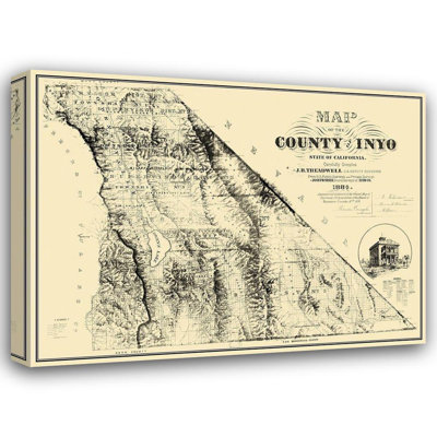 Lark Manor™ Treadwell Gallery Wrapped Canvas Art Titled: Inyo California, Treadwell 1884