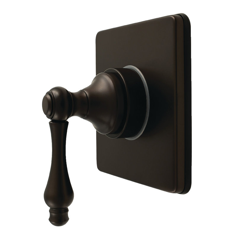 Kingston Brass Restoration Single-Handle Wall Mount Six-Way Diverter Valve with Trim Kit, Oil Rubbed Bronze