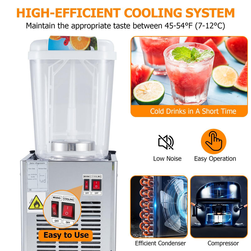 Distributeur de boissons commerciales 4,75 gallons