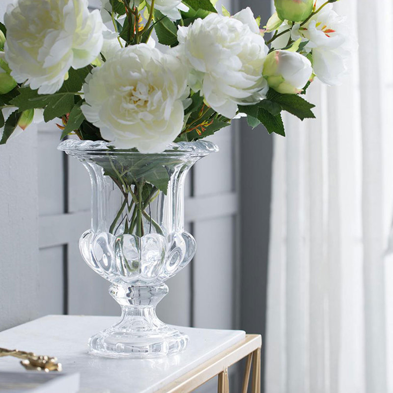 Arriyah Handmade Glass Table Vase, 10" H