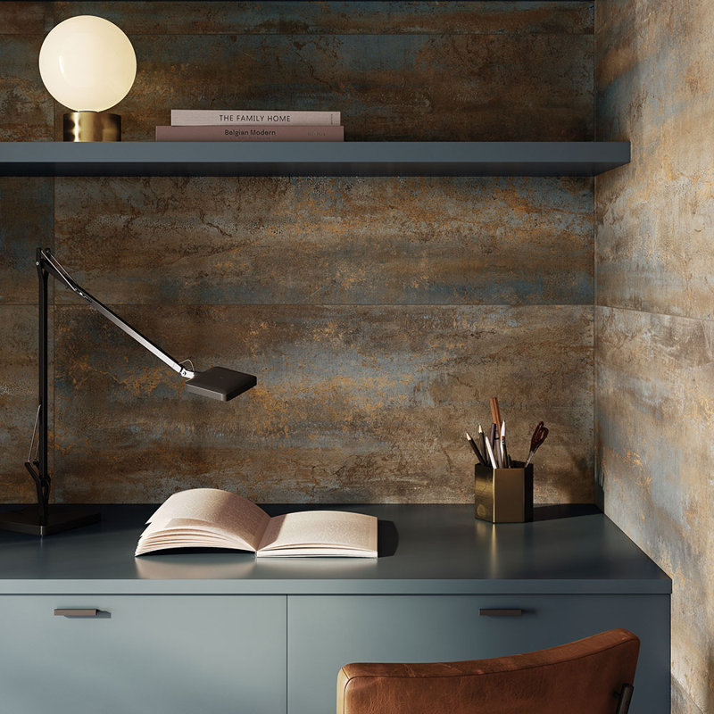 Iridium 24X48 Porcelain Tile, Dark Brown
