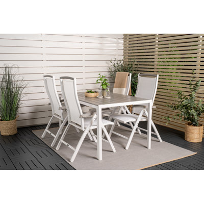 Hiran 4 - Person Patio Dining Set with Rectangular Table