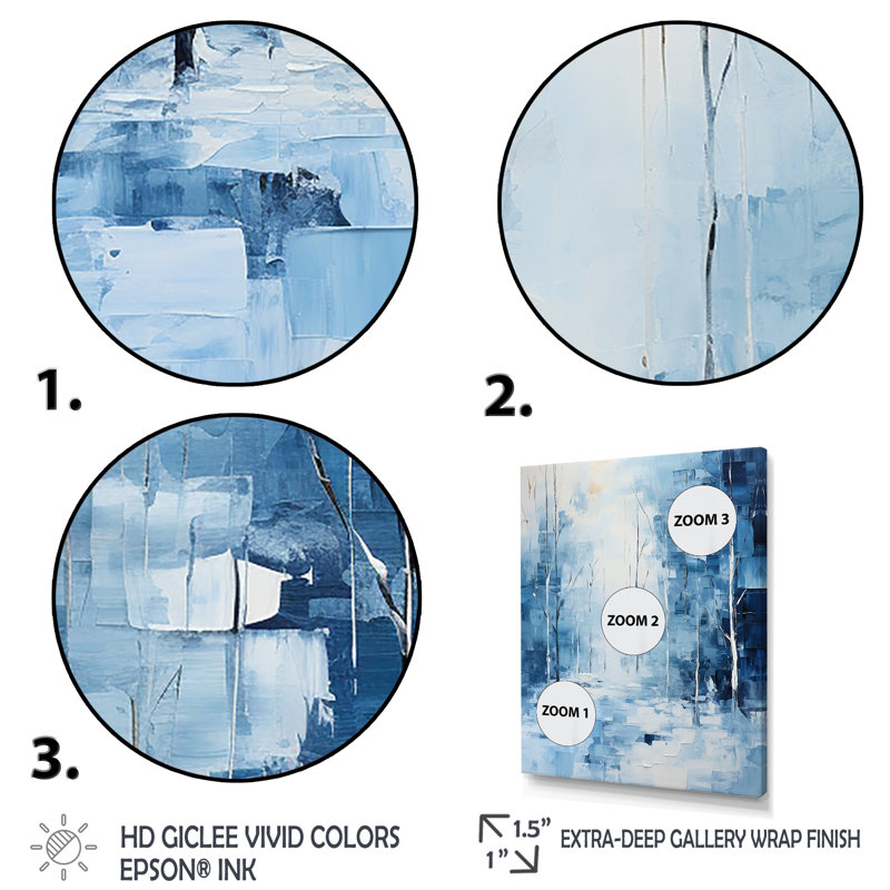 Snow Winters Solitude II - impression, H 32 po x l 24 po x P 1 po, Cadre photo argenté