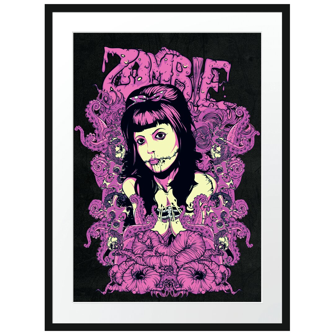 Gerahmtes Poster The Zombie-Look Black