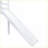 Twin Size Rubber Wood Low Loft Bed with Slide Ladder No Box Spring White-1474995549