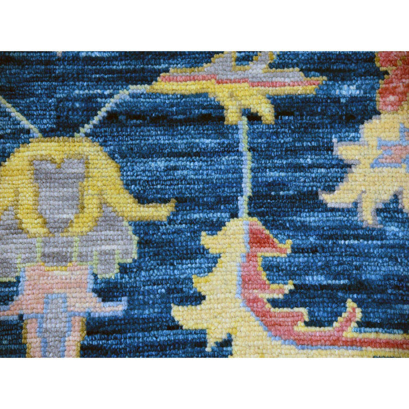 12'1"x14'10" Blue Oushak Weave Hand Knotted 100% Wool Oversized Rug 54F15DD5B30B4BA19B30D7648571F538