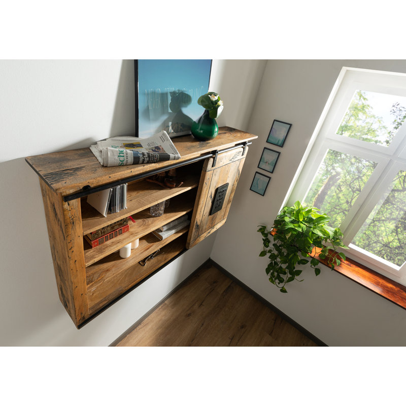 Railway Mango Solid Wood Floating Shelf