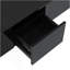 Table basse avec 2 grands compartiments de rangement cachés, table de cocktail extensible avec 2 tiroirs, table centrale ultrabrillante avec plateau coulissant pour le salon, noir-100209134