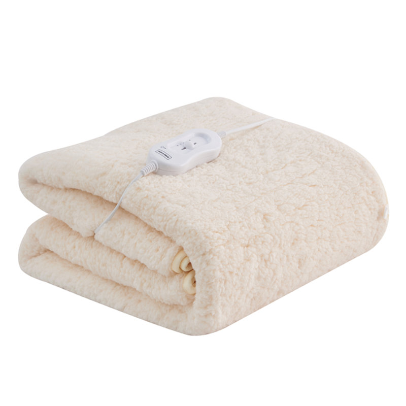 Plain Weave / Muslin Heated Throw Blanket, W120 x L135cm