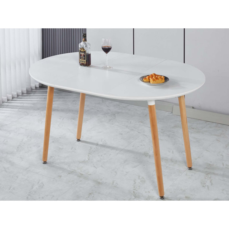 Table extensible, Blanc mat