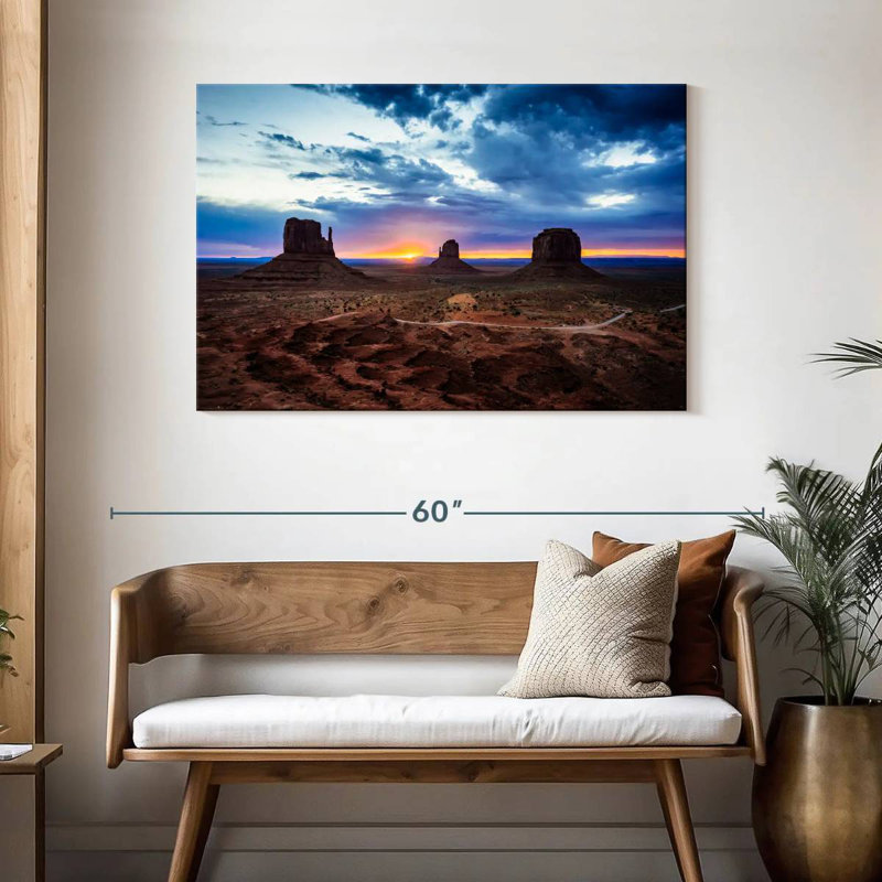 Alvord Monument Valley Desert Sunset, H 30 po x l 45 po