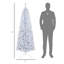 Arbre de Noël au crayon 6 pi, sapin de Noël artificiel non éclairé avec branches réalistes, arbre d'Halloween avec 618 pointes-1574791827-1574791828